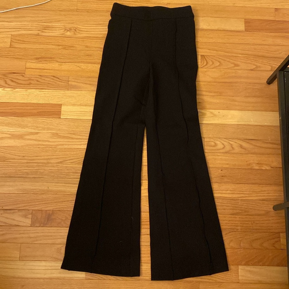 SPANX The Perfect Pant BLACK Hi-rise Flare sz Medium